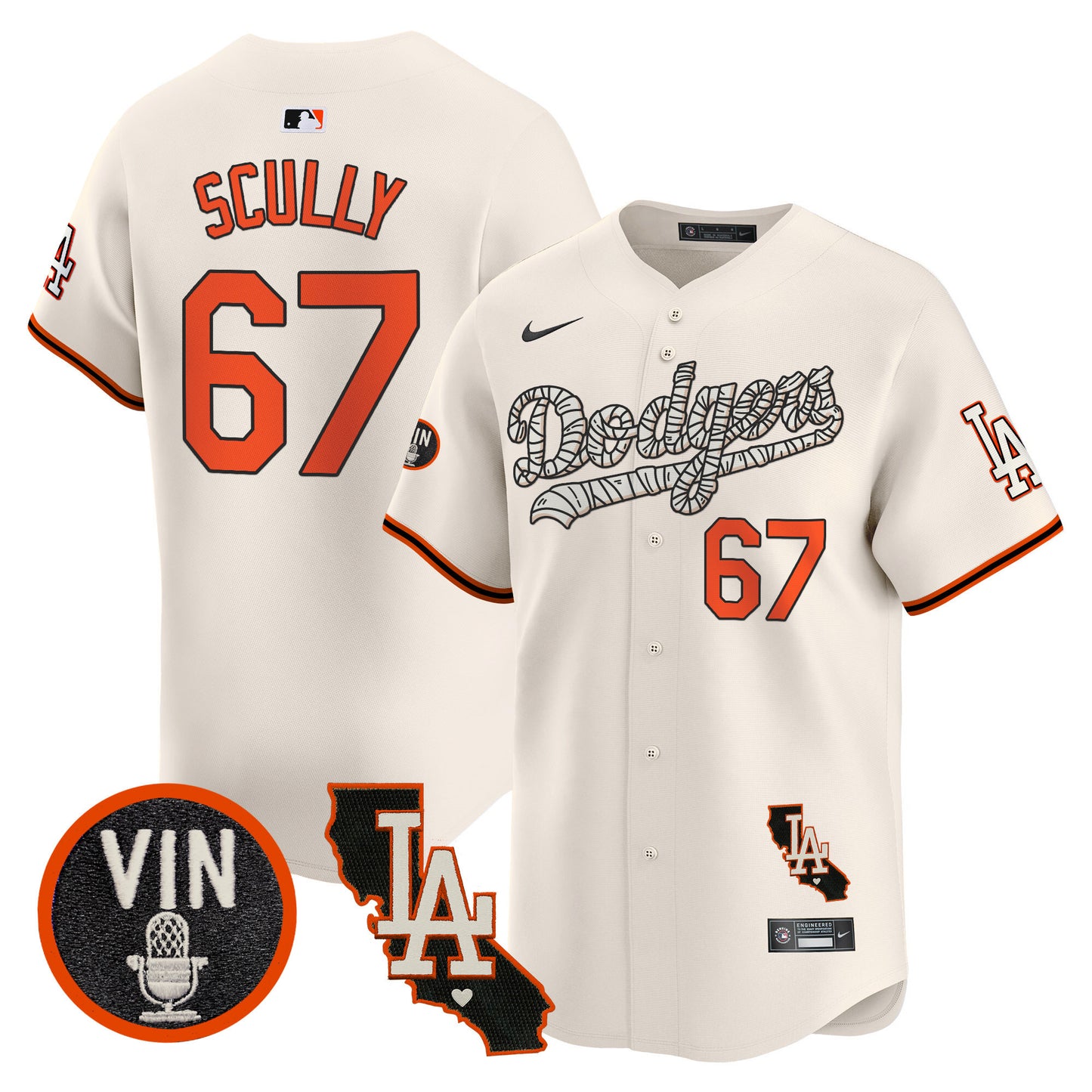 Dodgers Halloween Vapor Premier Limited Jersey - All Stitched