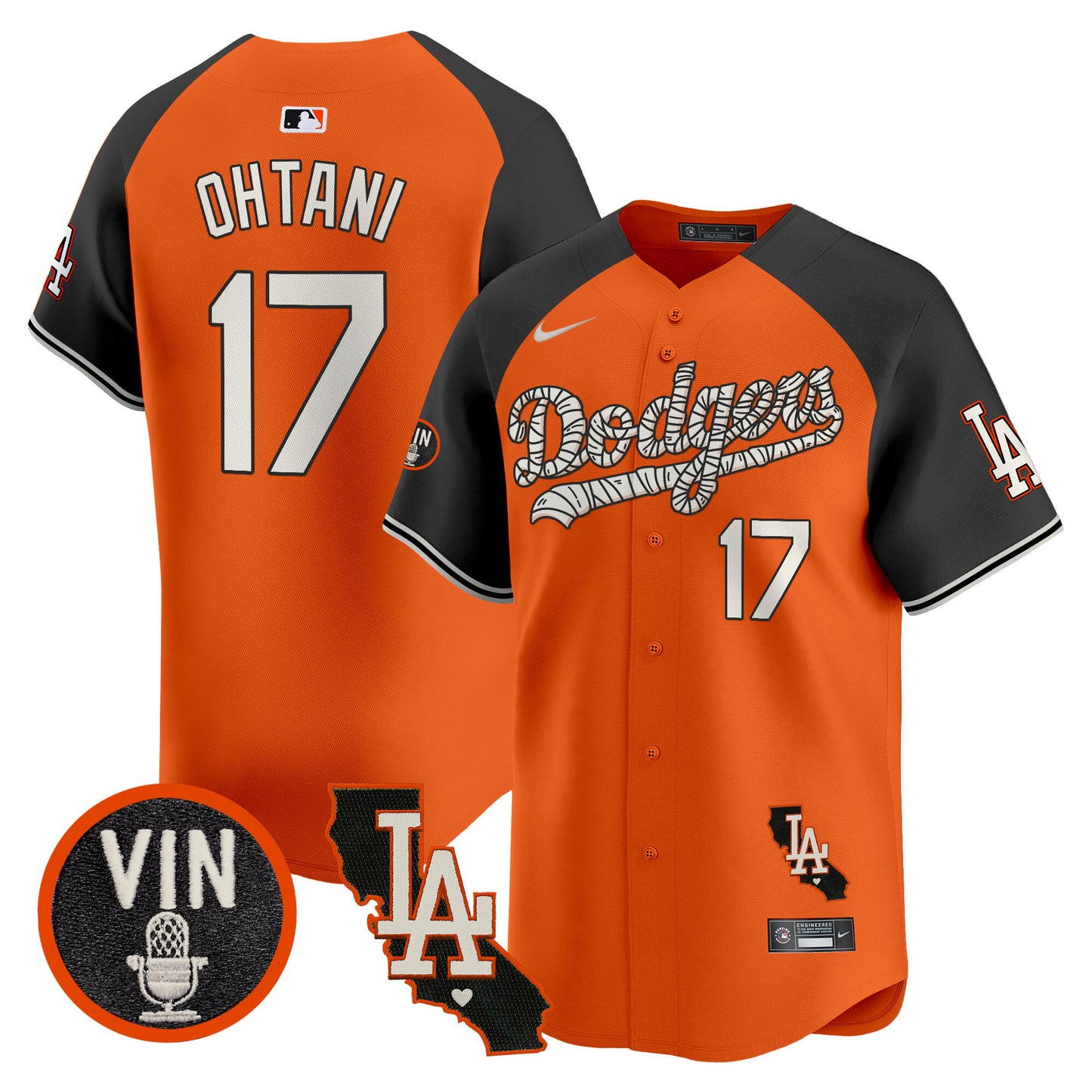 Dodgers Halloween Vapor Premier Limited Jersey - All Stitched