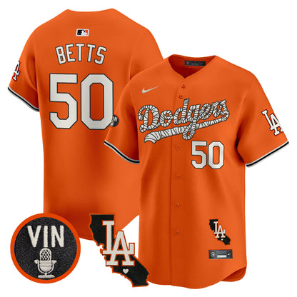 Dodgers Halloween Vapor Premier Limited Jersey - All Stitched