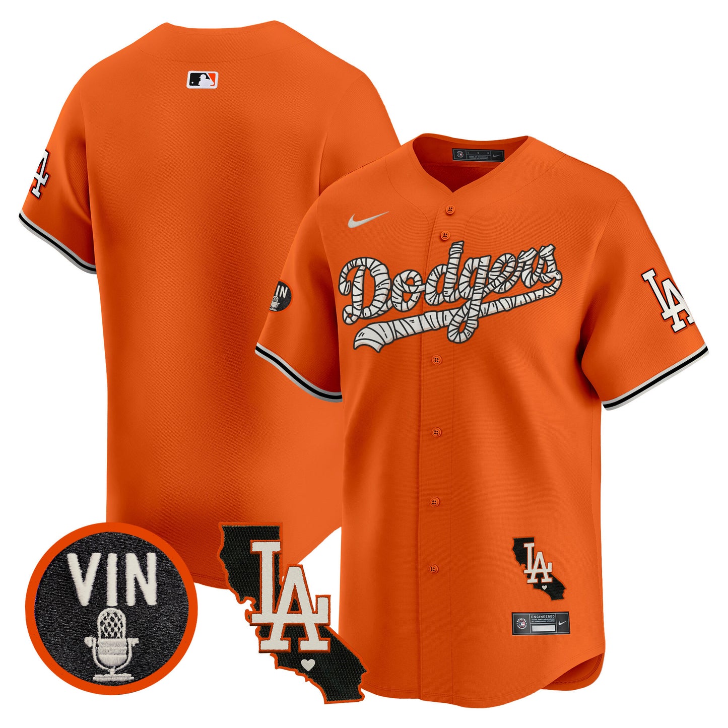 Dodgers Halloween Vapor Premier Limited Jersey - All Stitched