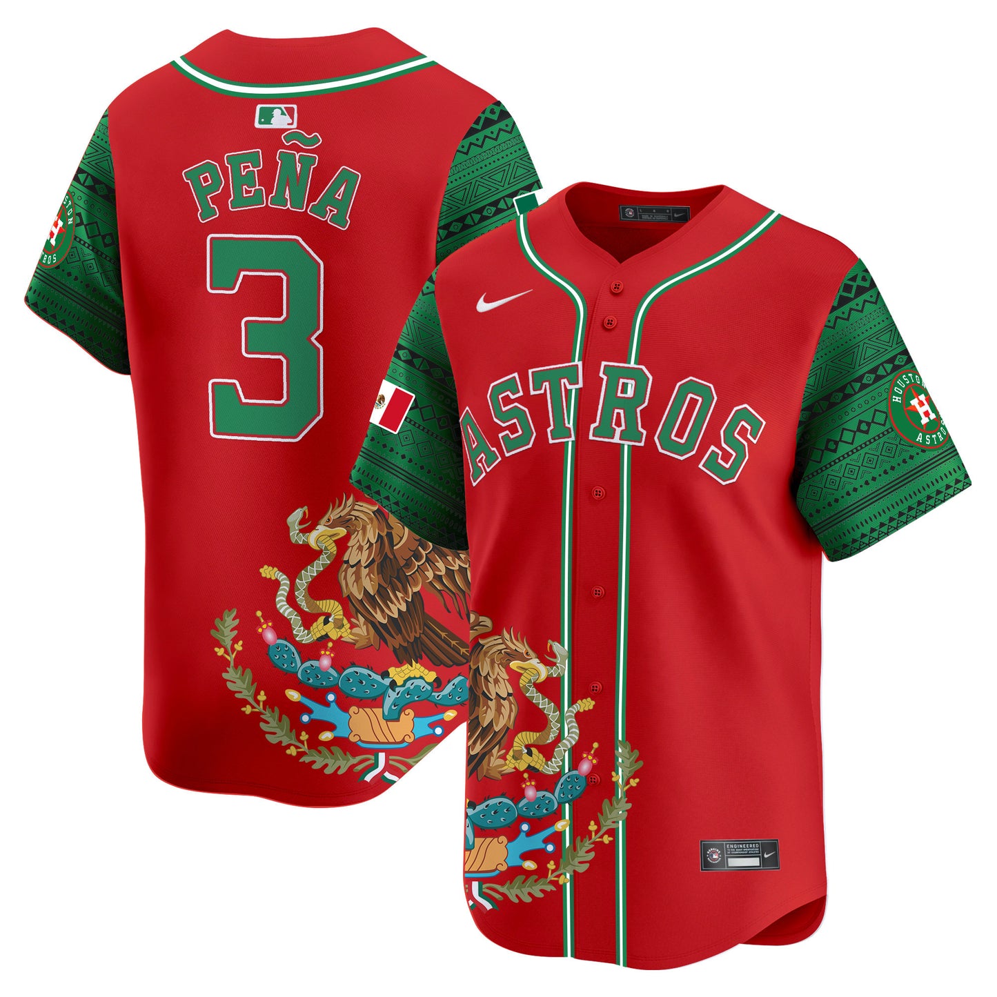 Astros Aztec Mexico Vapor Premier Limited Jersey - Printed