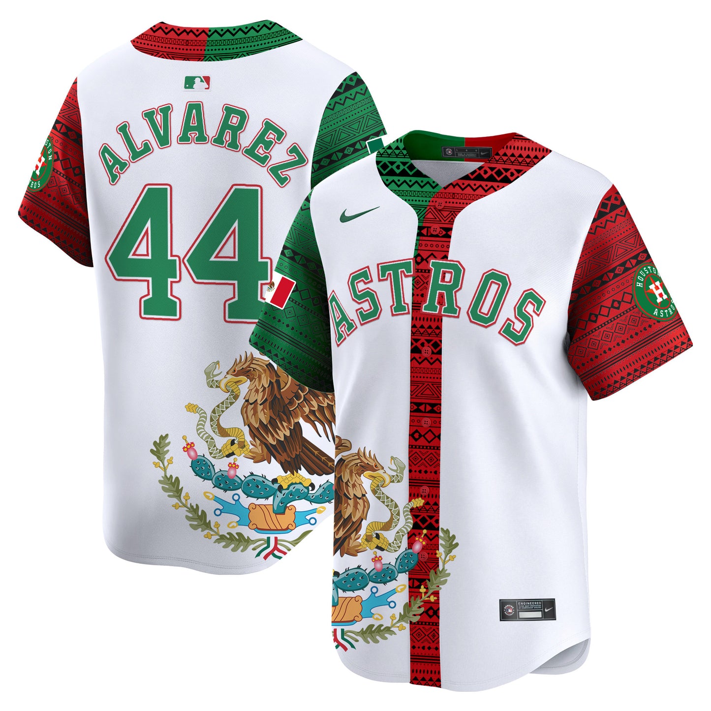 Astros Aztec Mexico Vapor Premier Limited Jersey V2- Printed