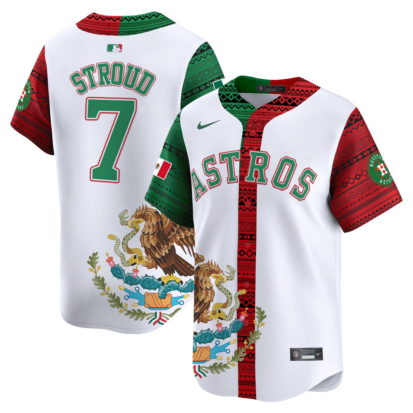 Astros Aztec Mexico Vapor Premier Limited Jersey V2- Printed