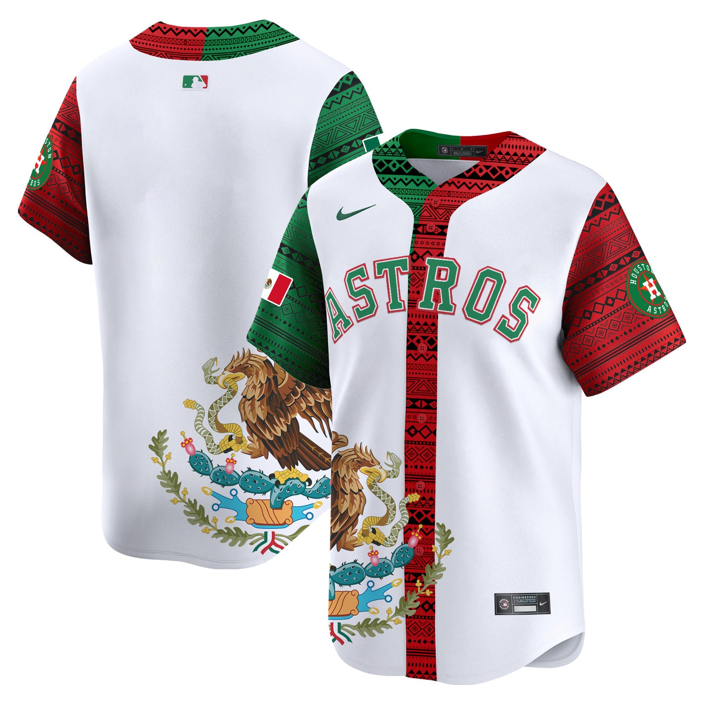 Astros Aztec Mexico Vapor Premier Limited Jersey V2- Printed