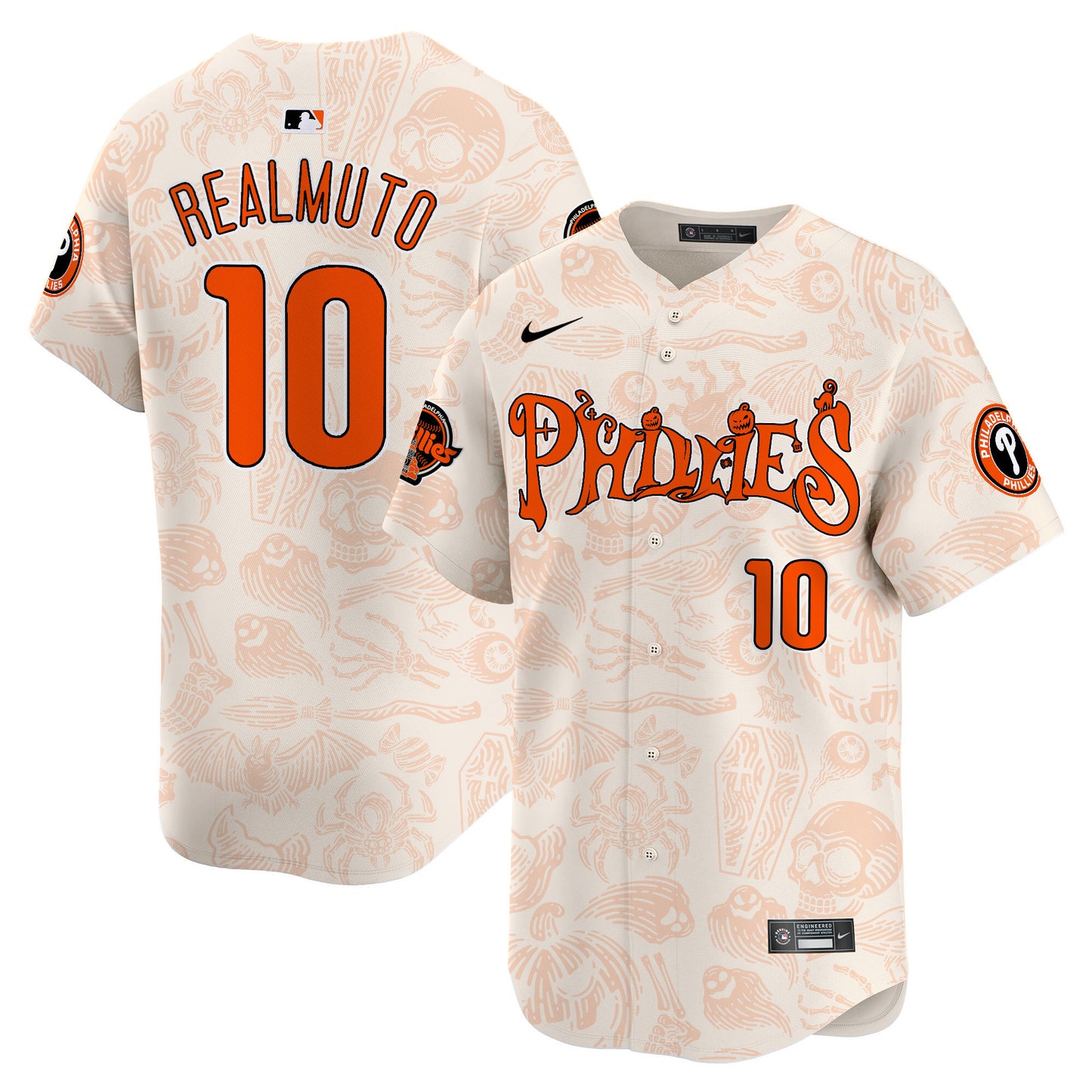 Phillies Halloween Vapor Premier Limited Jersey - Printed