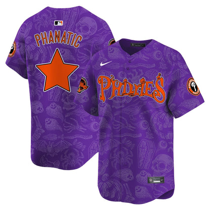 Phillies Halloween Vapor Premier Limited Jersey - Printed
