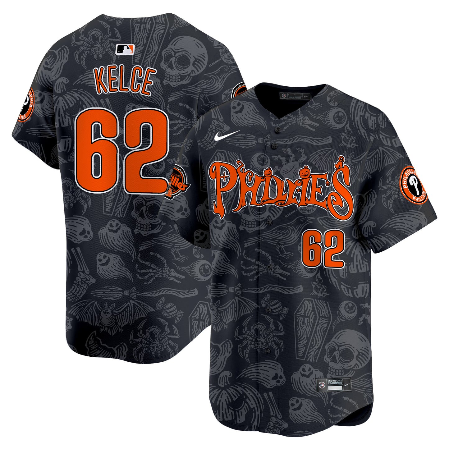 Phillies Halloween Vapor Premier Limited Jersey - Printed