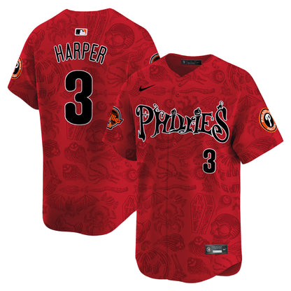 Phillies Halloween Vapor Premier Limited Jersey - Printed