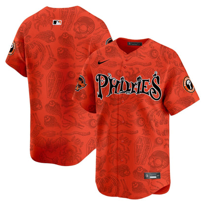 Phillies Halloween Vapor Premier Limited Jersey - Printed