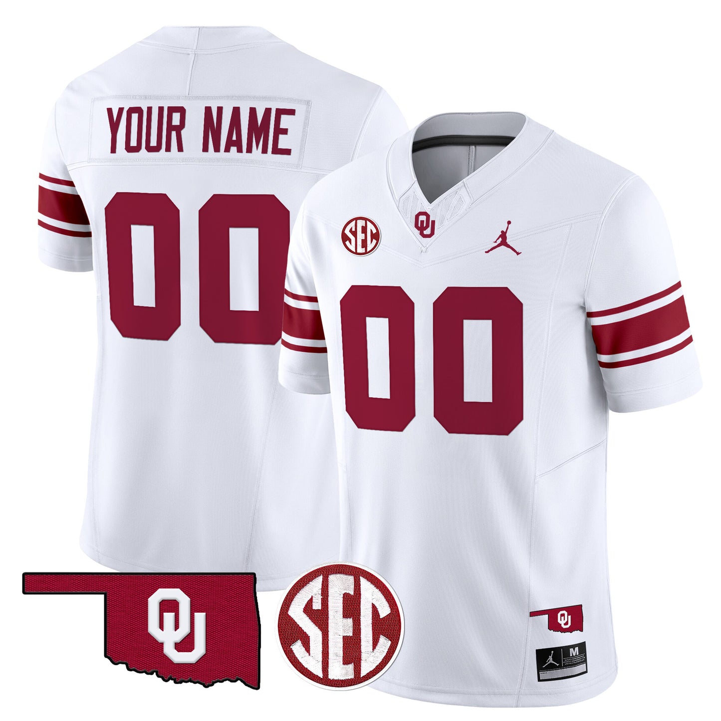 Oklahoma Sooners Throwback Vapor Limited Custom Jersey - All Stitched