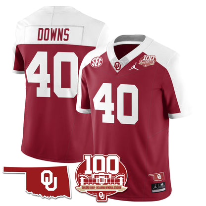 Oklahoma Sooners 1946-56 Throwback Uniforms - 100th Season - All Stitched