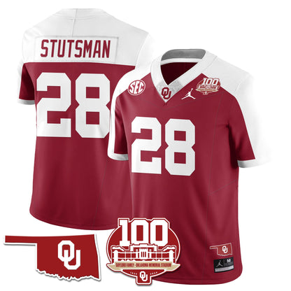 Oklahoma Sooners 1946-56 Throwback Uniforms - 100th Season - All Stitched