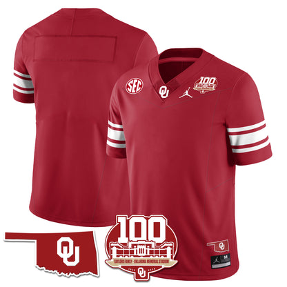 Oklahoma Sooners 1946-56 Throwback Uniforms - 100th Season - All Stitched