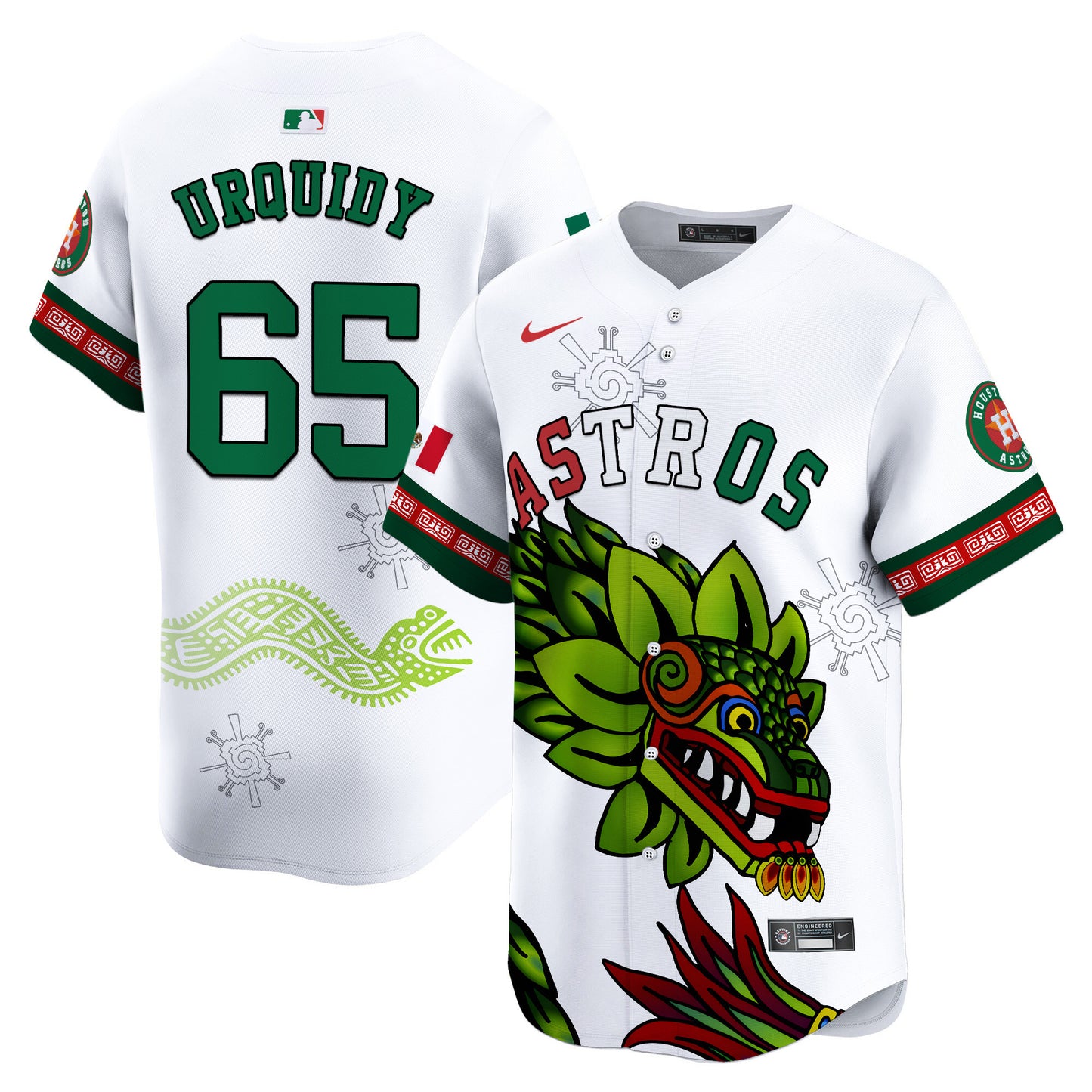 Astros Mexico Quetzalcoatl Aztec Vapor Limited Jersey - Printed