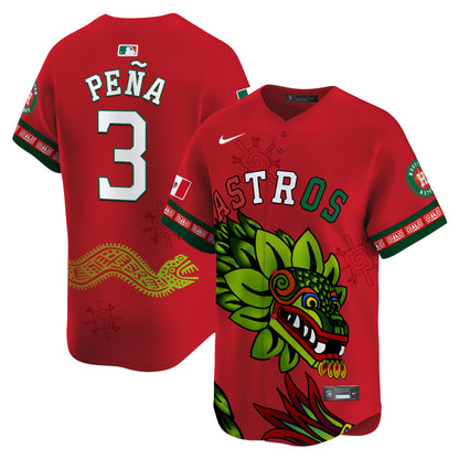 Astros Mexico Quetzalcoatl Aztec Vapor Limited Jersey - Printed