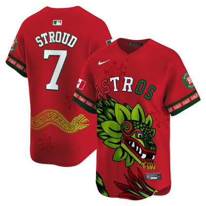 Astros Mexico Quetzalcoatl Aztec Vapor Limited Jersey - Printed