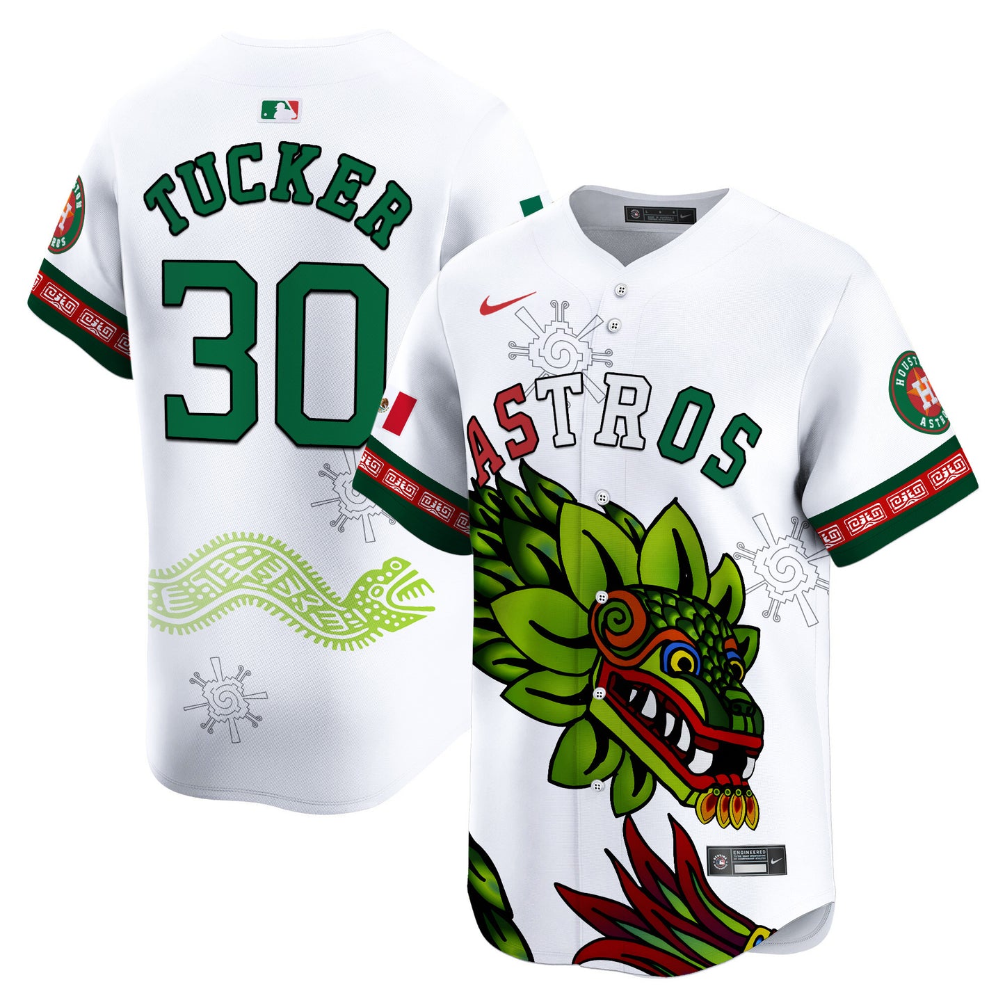 Astros Mexico Quetzalcoatl Aztec Vapor Limited Jersey - Printed