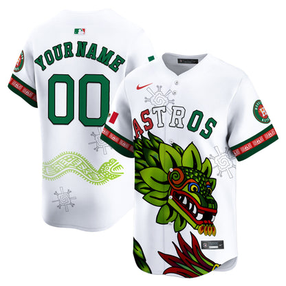 Astros Mexico Quetzalcoatl Aztec Vapor Limited Custom Jersey - Printed