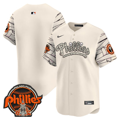 Phillies Halloween Vapor Premier Limited Jersey V2 - All Stitched