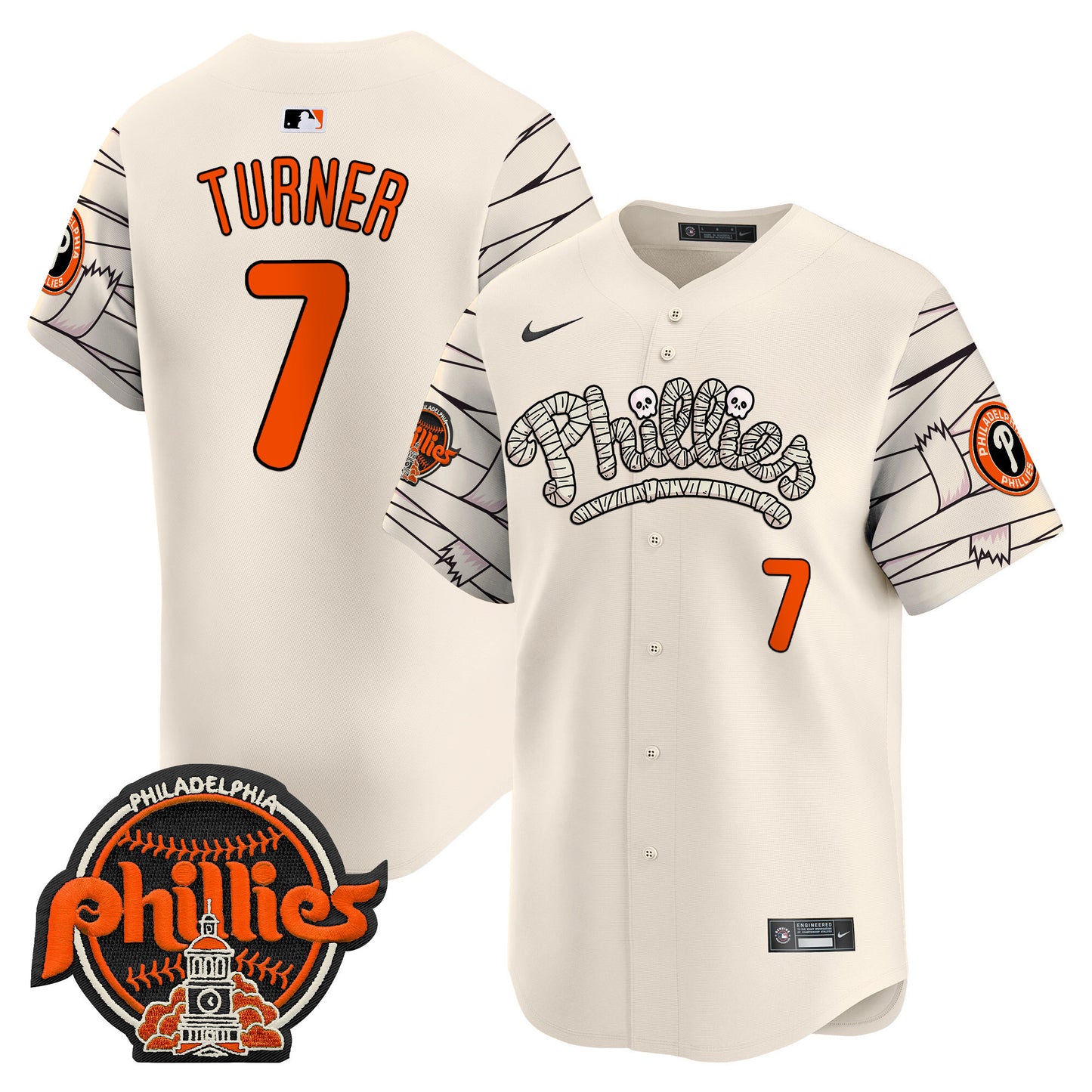 Phillies Halloween Vapor Premier Limited Jersey V2 - All Stitched