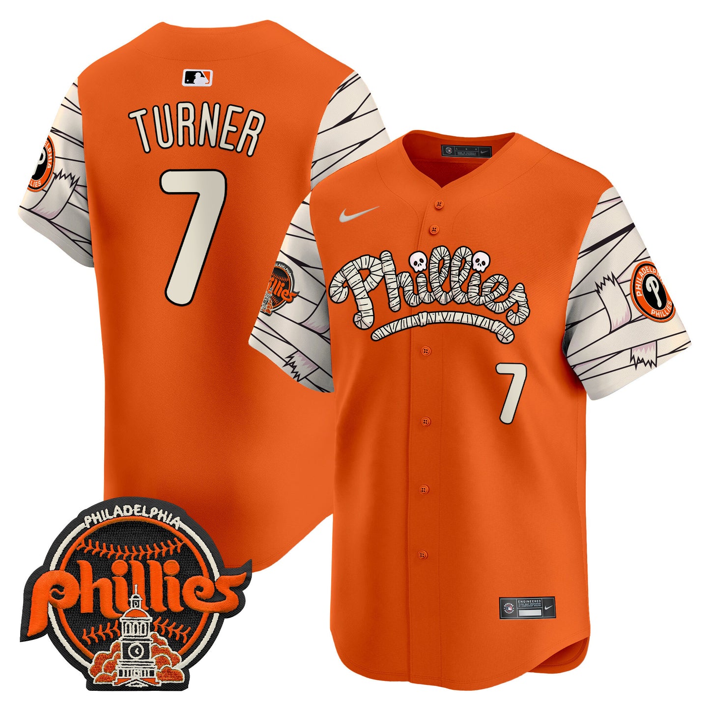 Phillies Halloween Vapor Premier Limited Jersey V2 - All Stitched