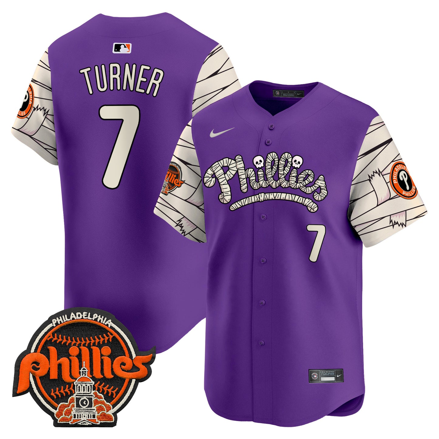 Phillies Halloween Vapor Premier Limited Jersey V2 - All Stitched