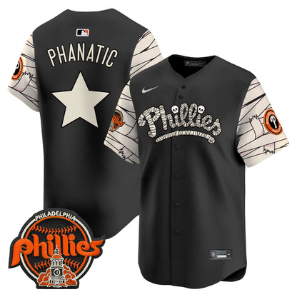 Phillies Halloween Vapor Premier Limited Jersey V2 - All Stitched