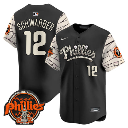 Phillies Halloween Vapor Premier Limited Jersey V2 - All Stitched