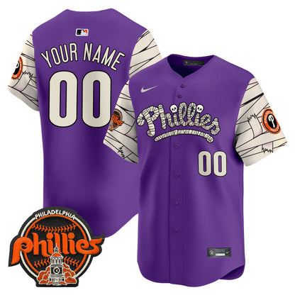 Phillies Halloween Vapor Premier Limited Custom Jersey V2 - All Stitched