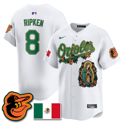 Orioles Mexico Guadalupe Vapor Premier Limited Jersey - Printed