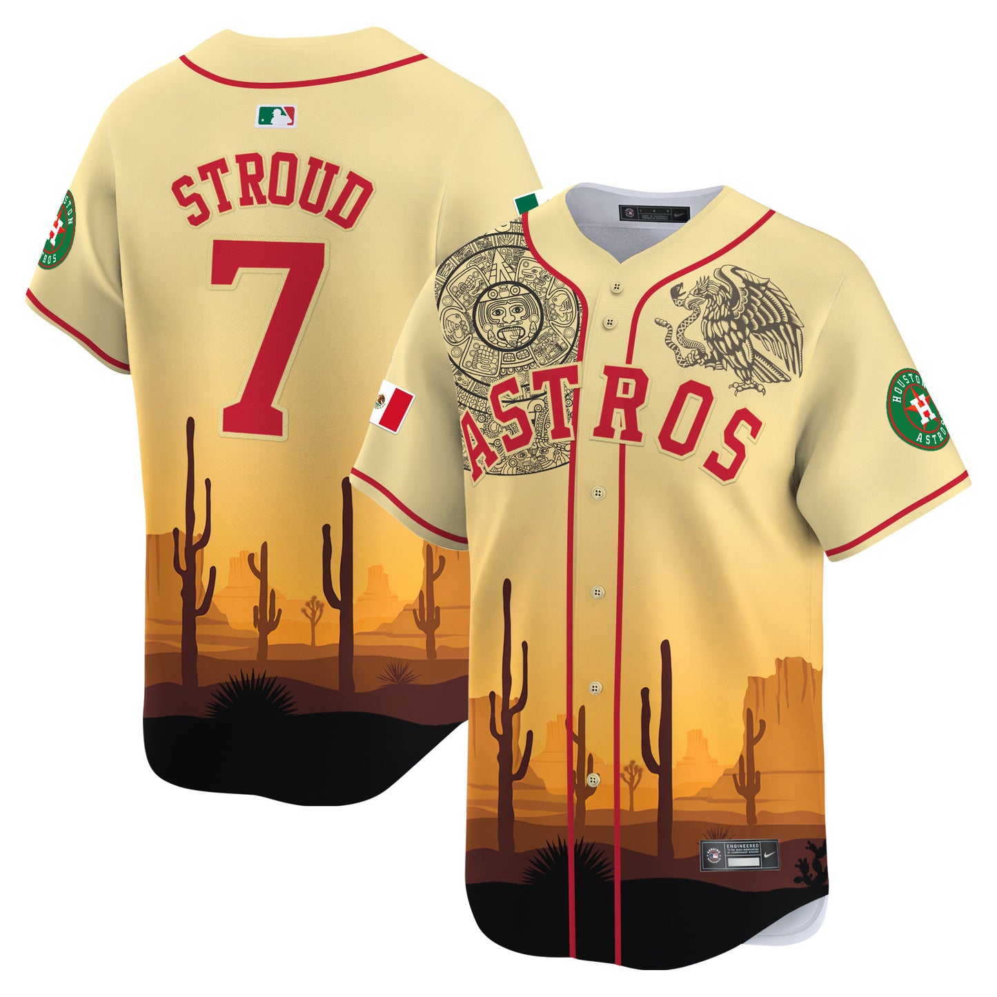 Astros Mexico Vapor Premier Limited Jersey V4 - Printed