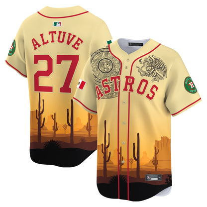 Astros Mexico Vapor Premier Limited Jersey V4 - Printed