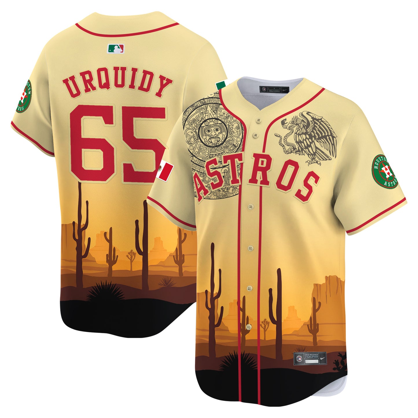 Astros Mexico Vapor Premier Limited Jersey V4 - Printed