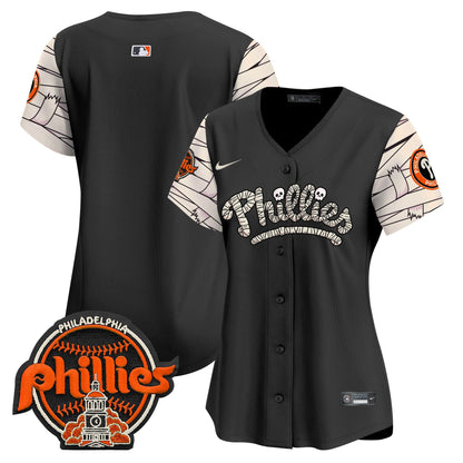 Women's Phillies Halloween Vapor Premier Limited Jersey V2 - All Stitched