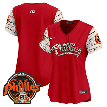 Women's Phillies Halloween Vapor Premier Limited Jersey V2 - All Stitched