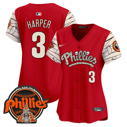 Women's Phillies Halloween Vapor Premier Limited Jersey V2 - All Stitched