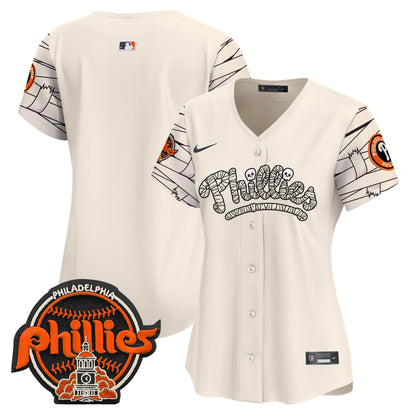 Women's Phillies Halloween Vapor Premier Limited Jersey V2 - All Stitched