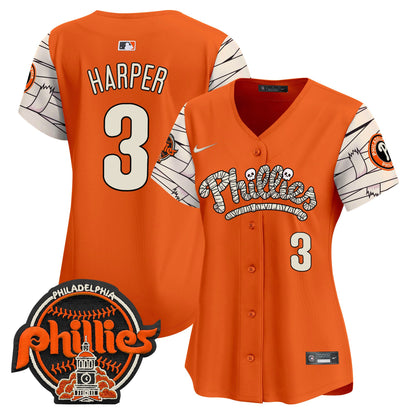 Women's Phillies Halloween Vapor Premier Limited Jersey V2 - All Stitched