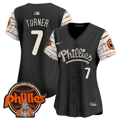 Women's Phillies Halloween Vapor Premier Limited Jersey V2 - All Stitched