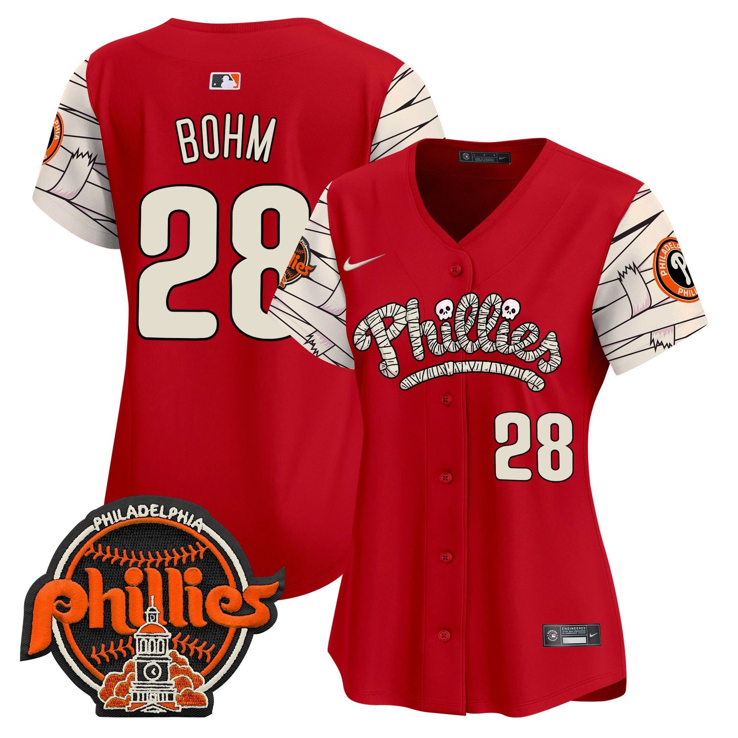 Women's Phillies Halloween Vapor Premier Limited Jersey V2 - All Stitched