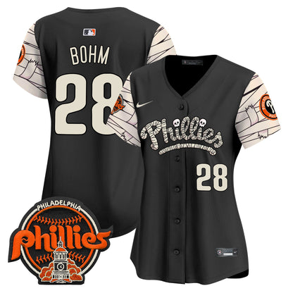 Women's Phillies Halloween Vapor Premier Limited Jersey V2 - All Stitched