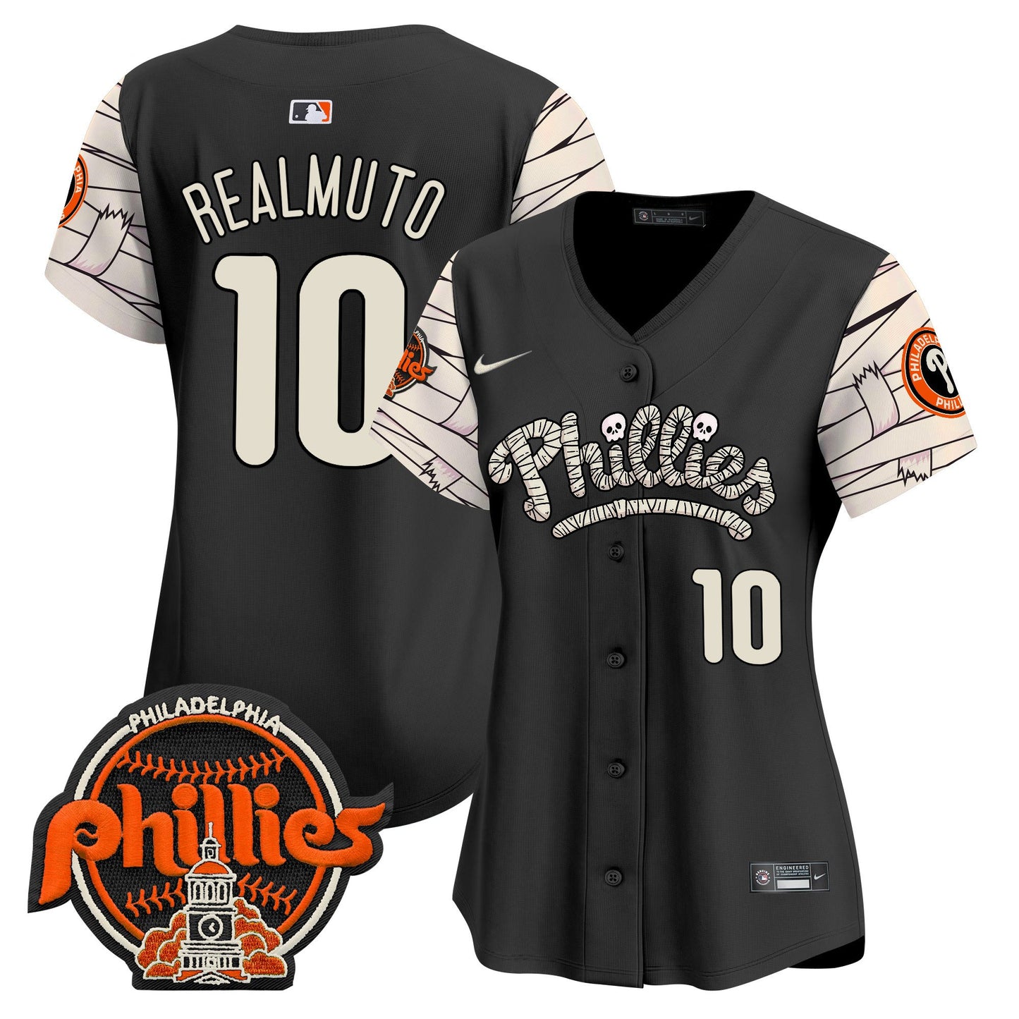 Women's Phillies Halloween Vapor Premier Limited Jersey V2 - All Stitched