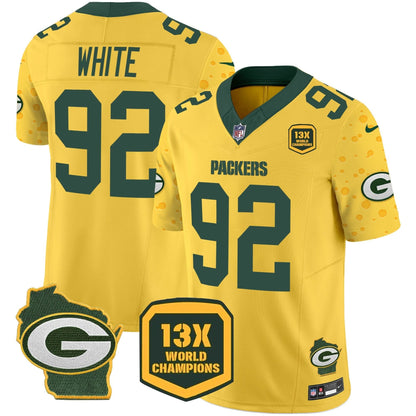 Packers Cheese Vapor Limited Jersey – All Stitched