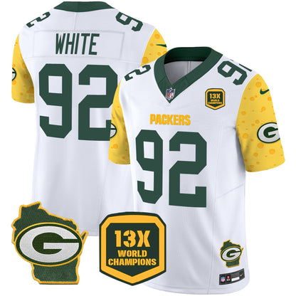 Packers Cheese Vapor Limited Jersey – All Stitched