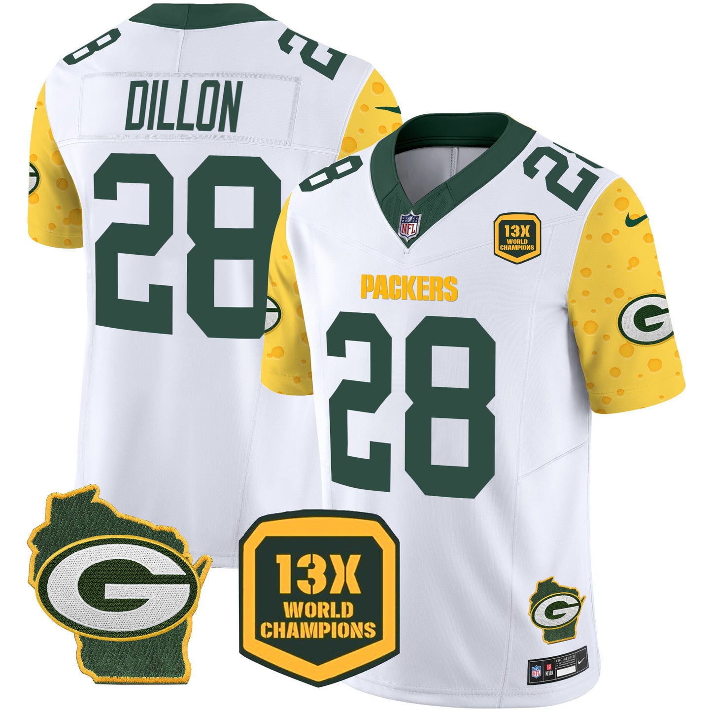 Packers Cheese Vapor Limited Jersey – All Stitched