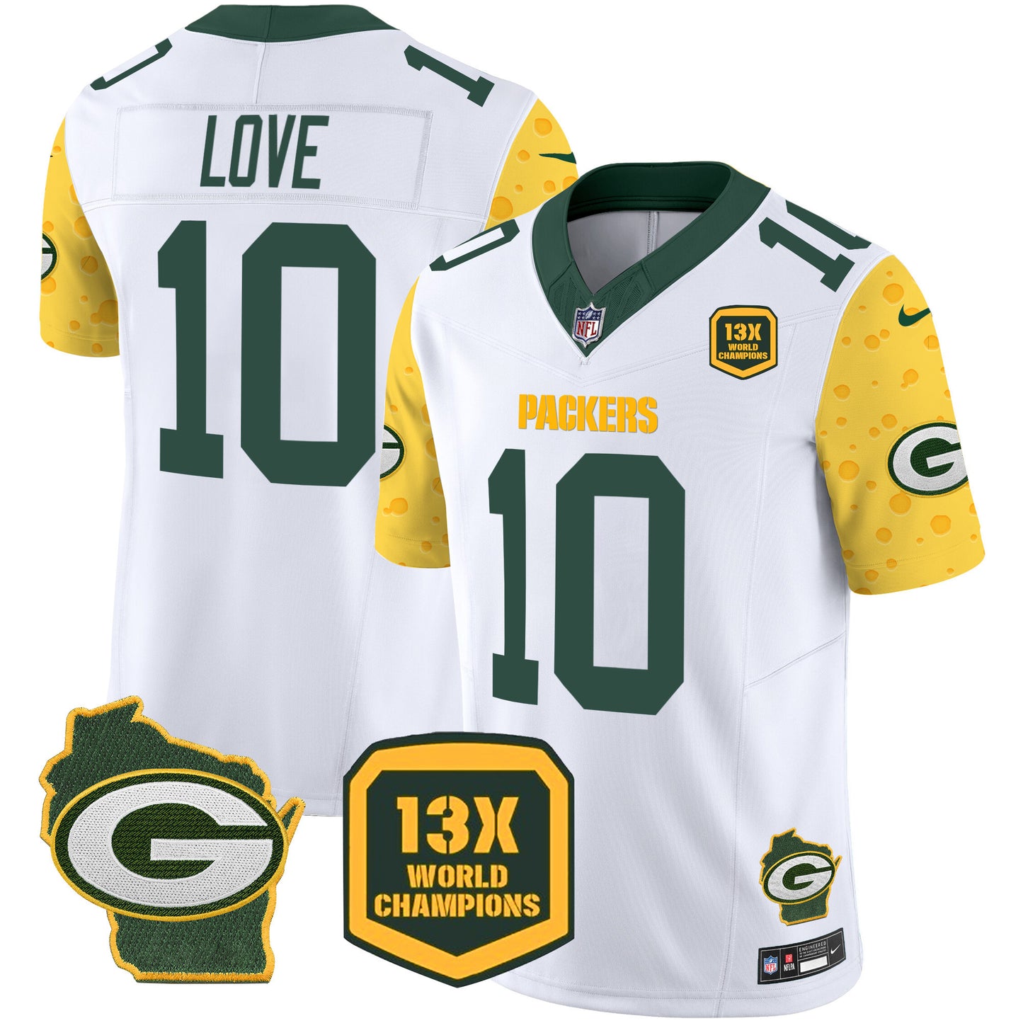 Packers Cheese Vapor Limited Jersey – All Stitched