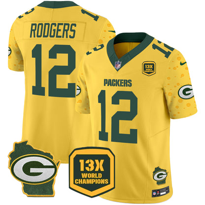 Packers Cheese Vapor Limited Jersey – All Stitched