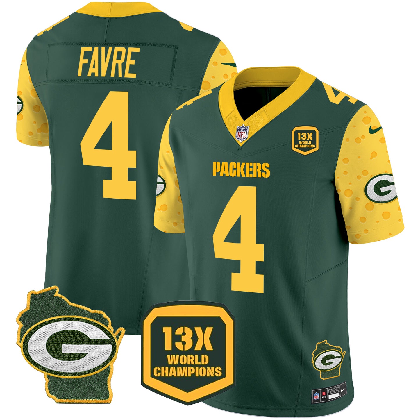 Packers Cheese Vapor Limited Jersey – All Stitched