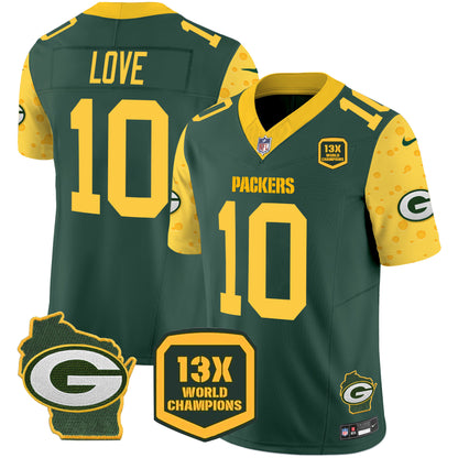 Packers Cheese Vapor Limited Jersey – All Stitched