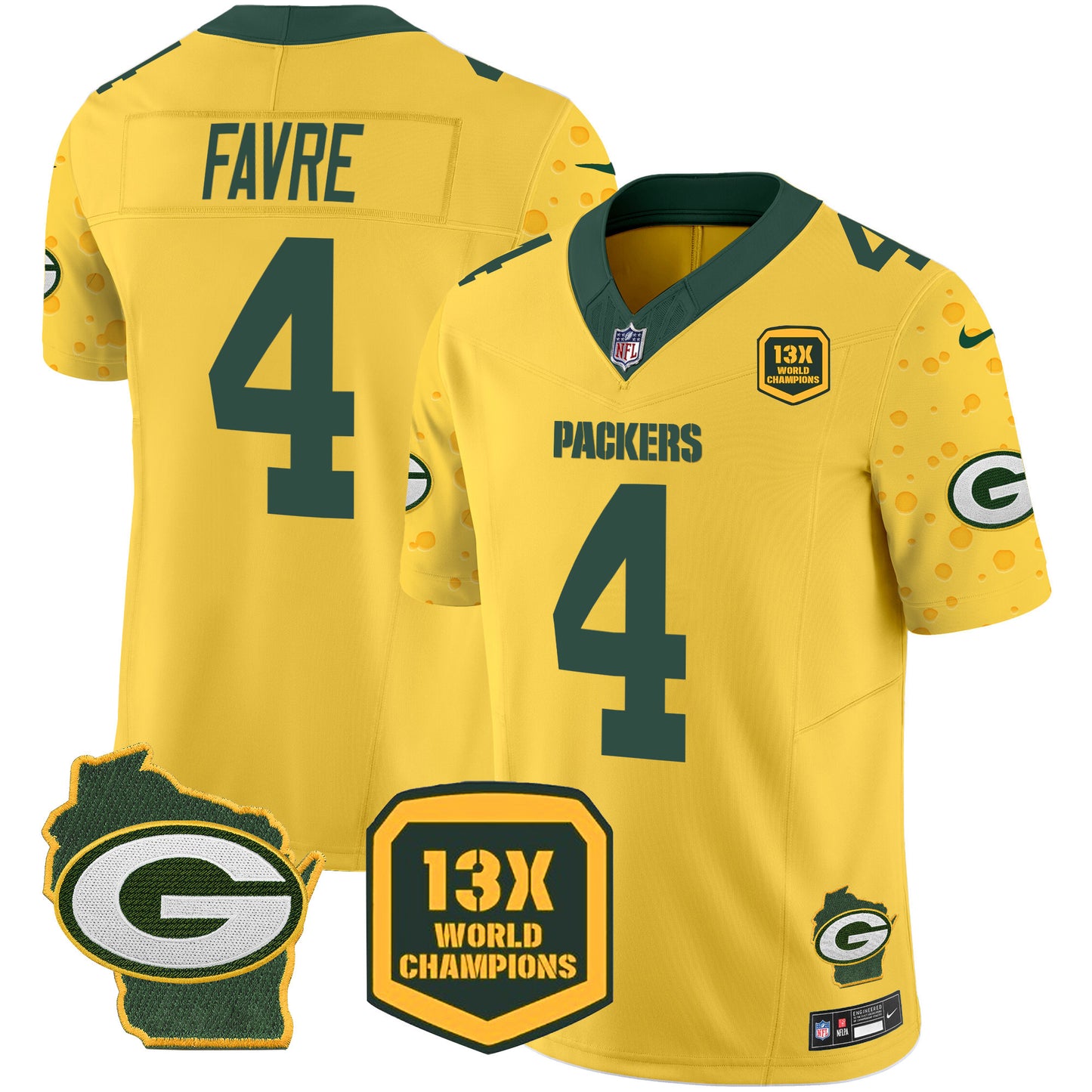 Packers Cheese Vapor Limited Jersey – All Stitched